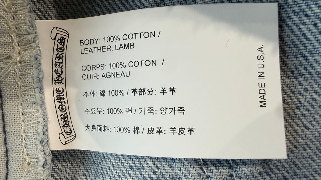 Chrome Hearts Levi's 517 Black Cross Patch Jeans