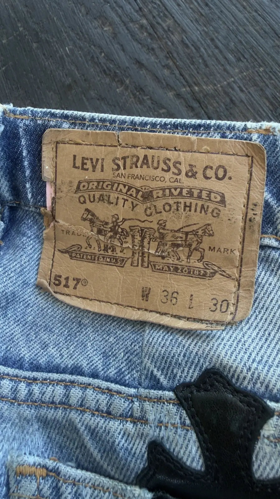 Chrome Hearts x Levi's Cross Patch Jeans Size 33 Chrome Hearts