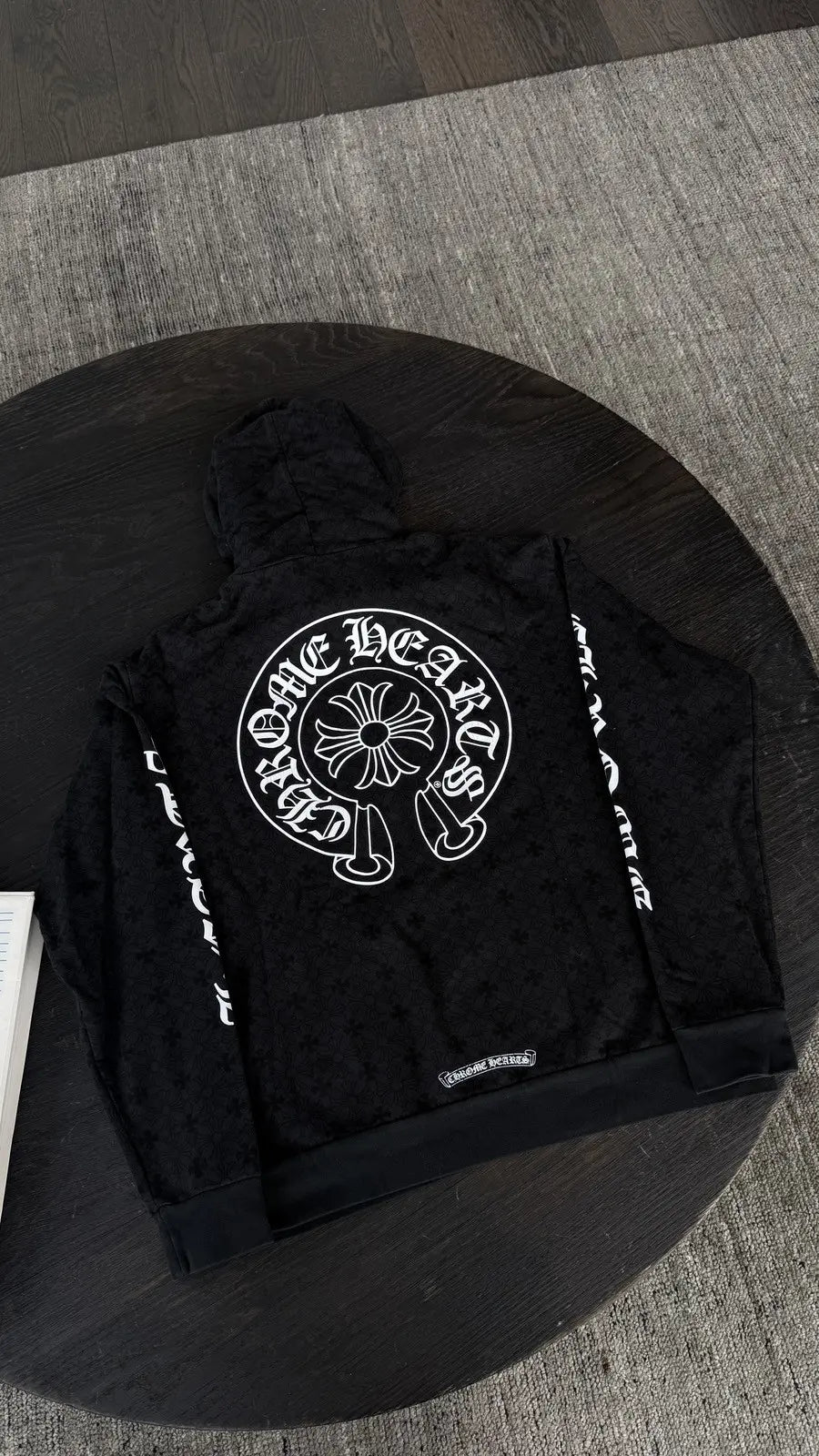 Chrome Hearts Monongram Vertical Logo Hoodie Chrome Hearts