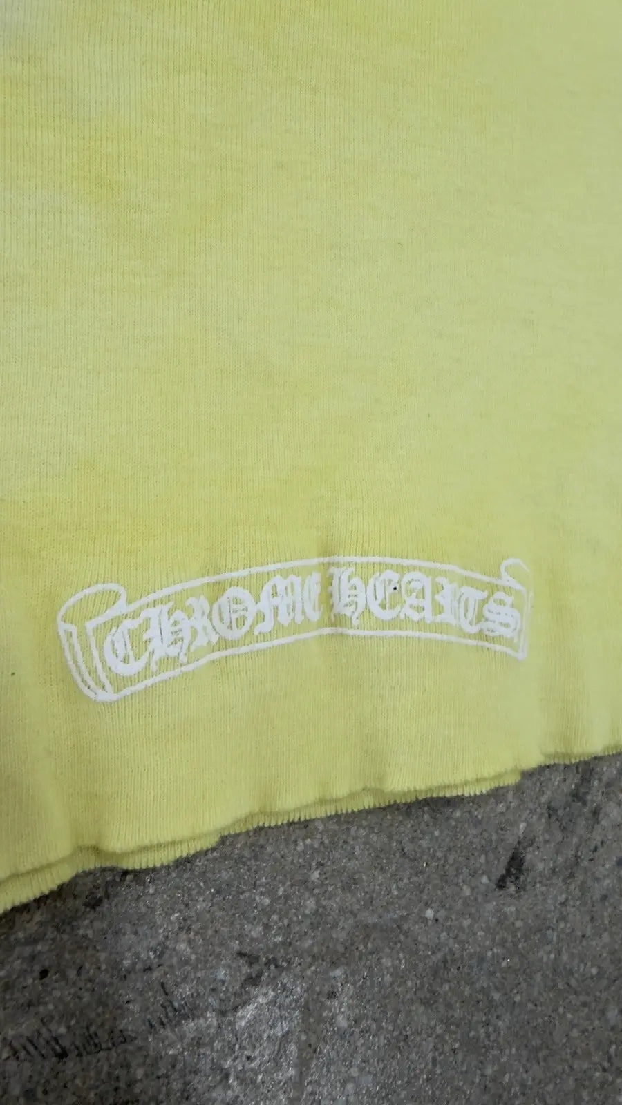 CHROME HEARTS × DIPPED IN BLUE Logo Print Cropped Tee