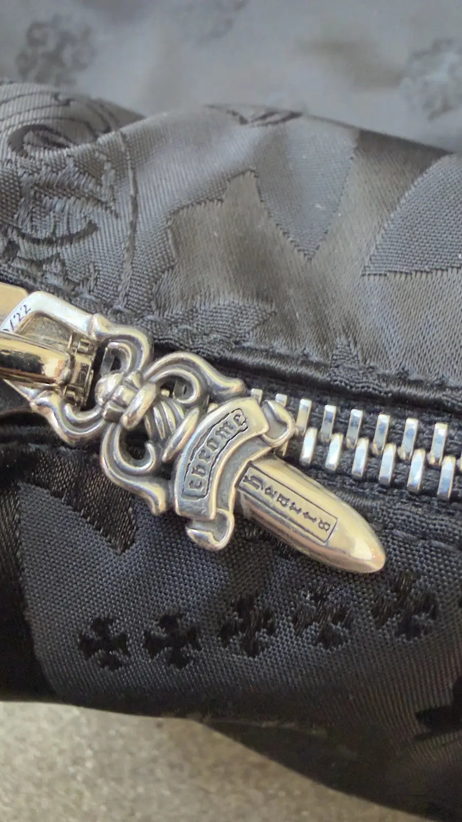 Chrome Hearts Nylon Tonal Monogram Cross Bag