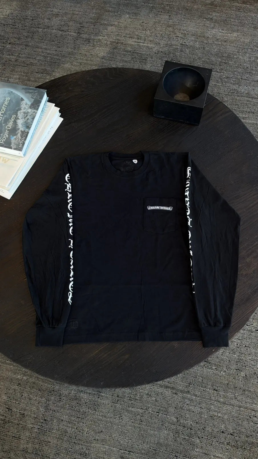 Chrome Hearts Scroll Logo Long-Sleeve T-Shirt Size M Chrome Hearts
