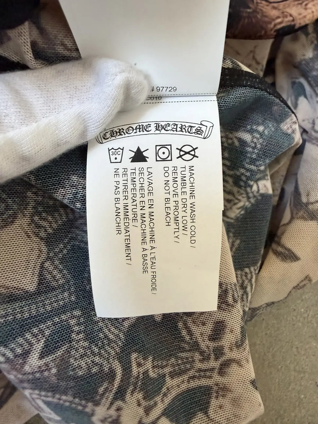 Chrome Hearts Cross Print Mini Dress Short