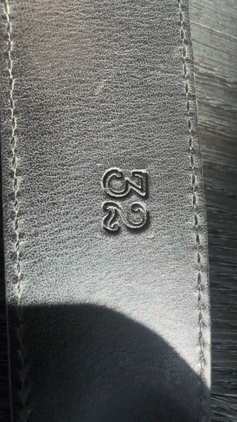Chrome Hearts Black Rhodium Roller Belt Chrome Hearts