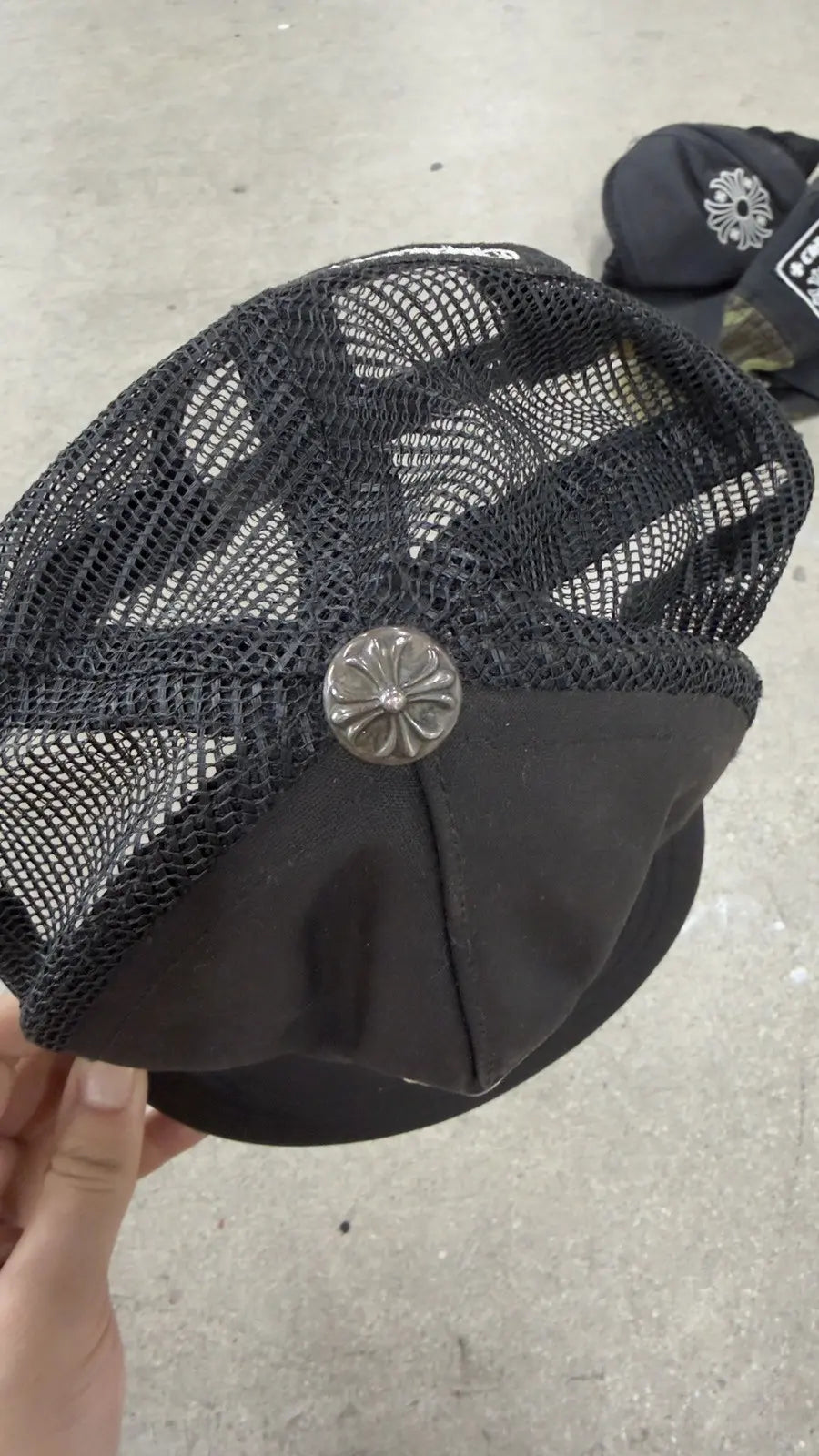 Embroidered Cross Trucker Hat