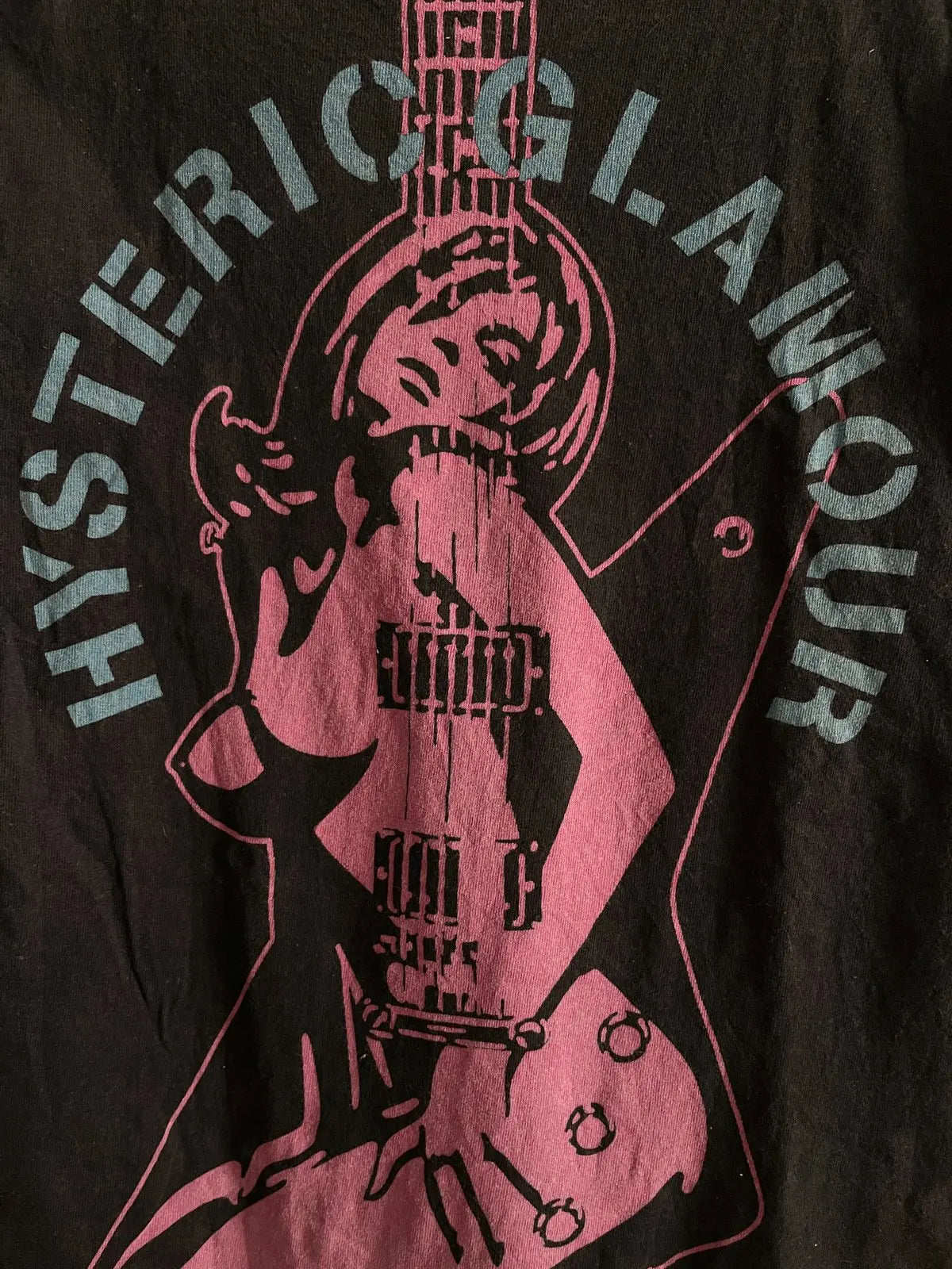 2000s Hysteric Glamour Nude Girl Guitar Tee