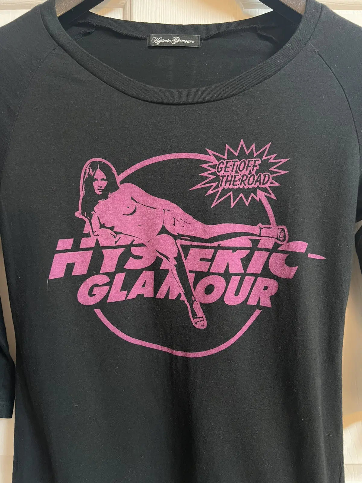 2010s Hysteric Glamour Nude Girl Round Logo LS Tee