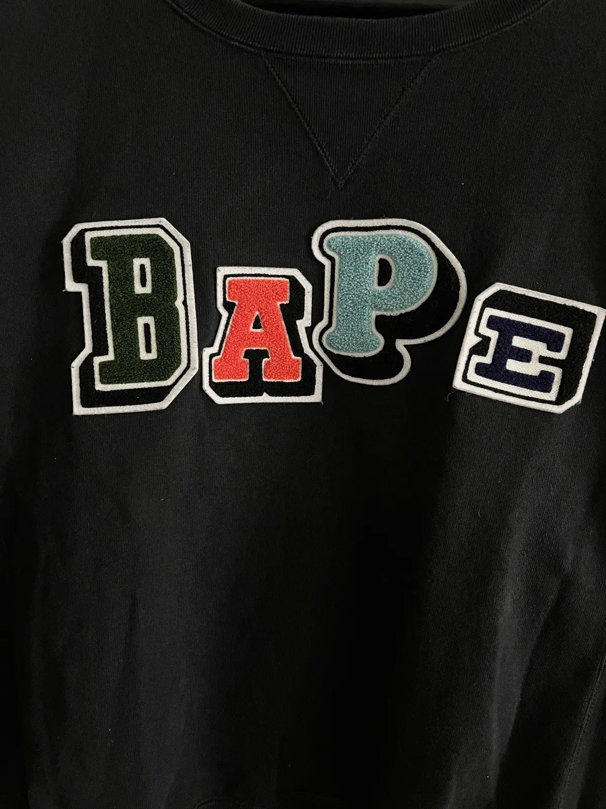 Vintage 2009 Bape Cut & Sew 3D Logo Sweatshirt