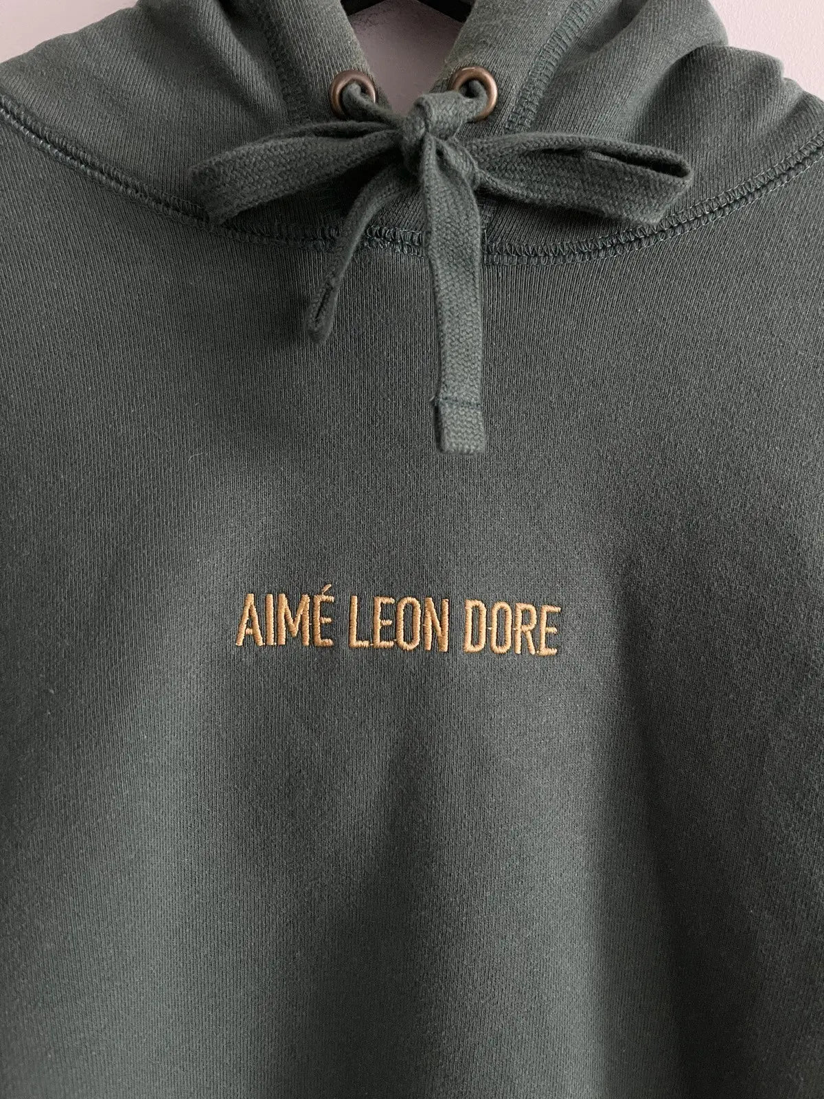 2010s Aimé Leon Dore Center Logo Rolex Green Hoodie