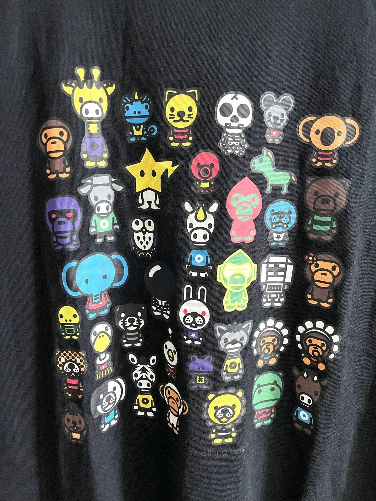 2010s Bape A To Z Baby Milo Characters Tee