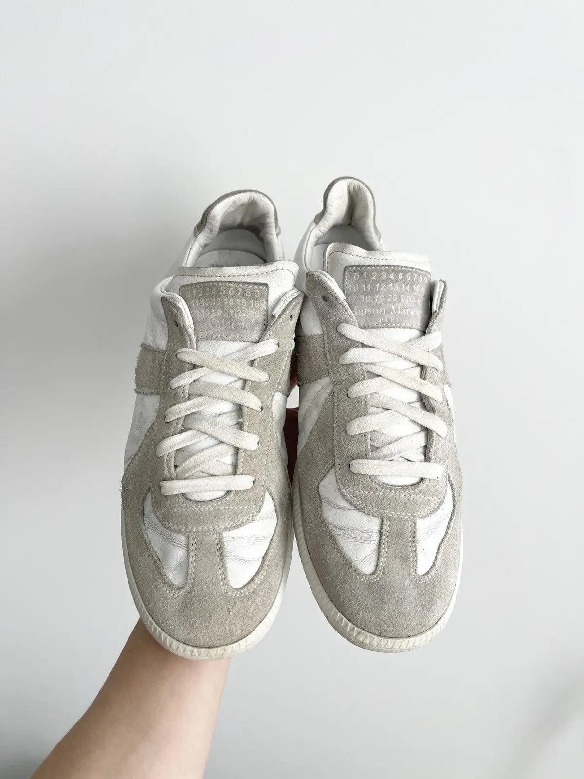 2010s Maison Margiela GAT Replica Double White Sneakers