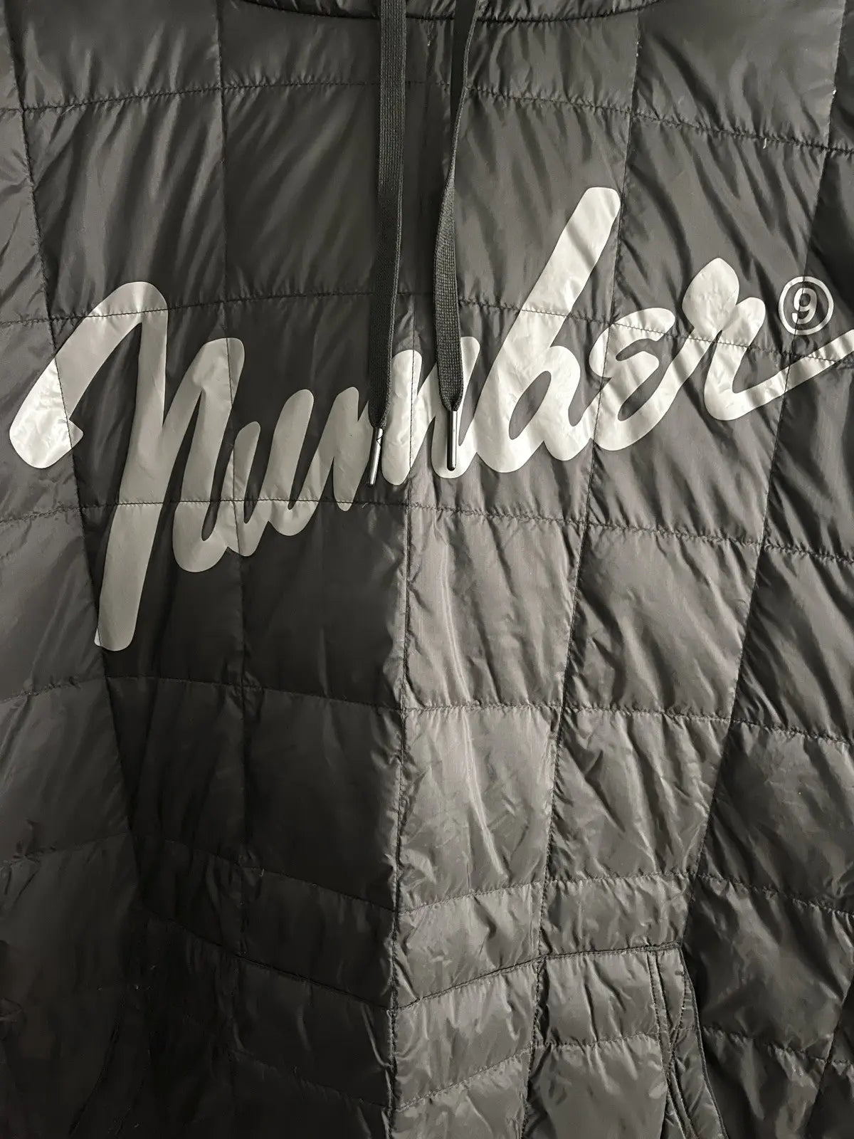 2010s Number (N)ine Taion Center Logo Quilted Hoodie