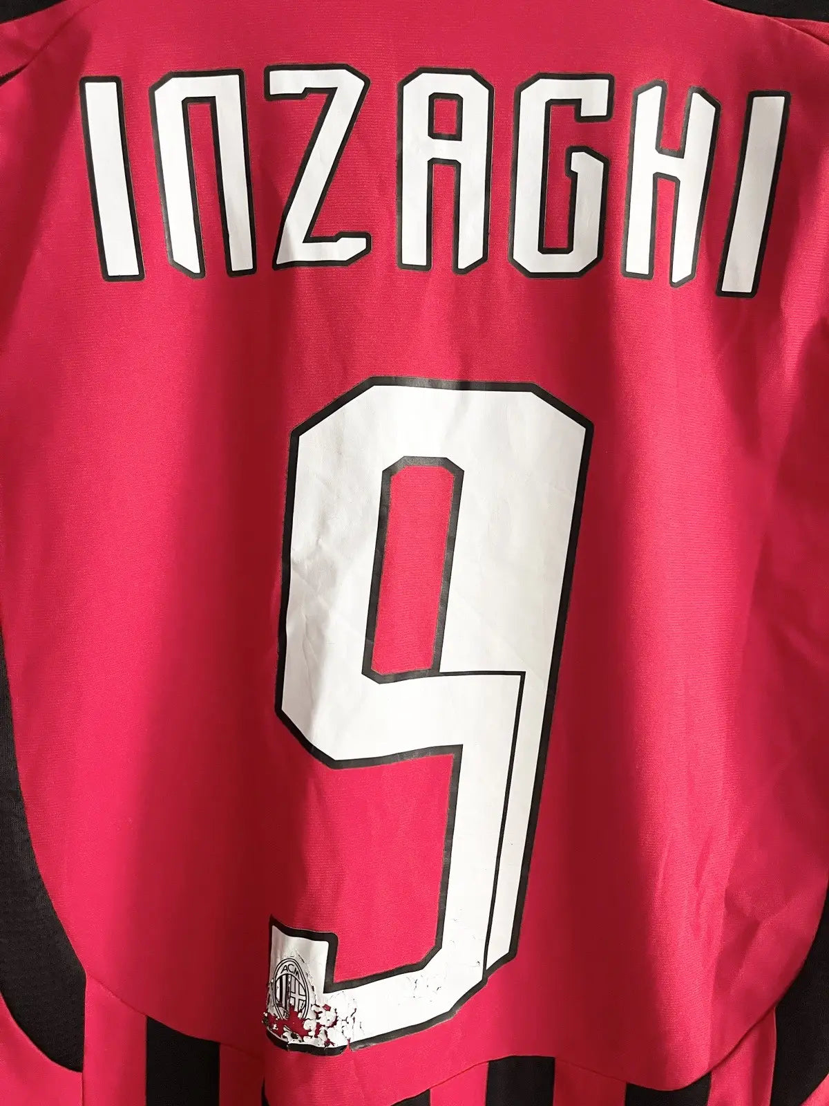 2006-07 AC Milan Home Jersey #9 Inzaghi