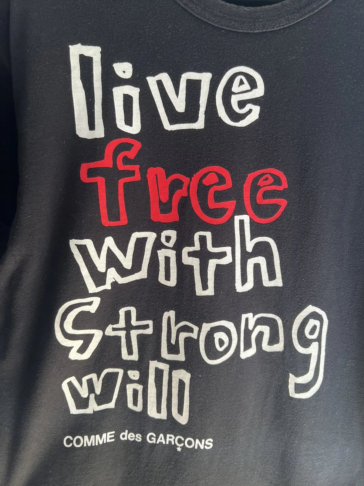 2009 Comme Des Garçons Live Free Tee