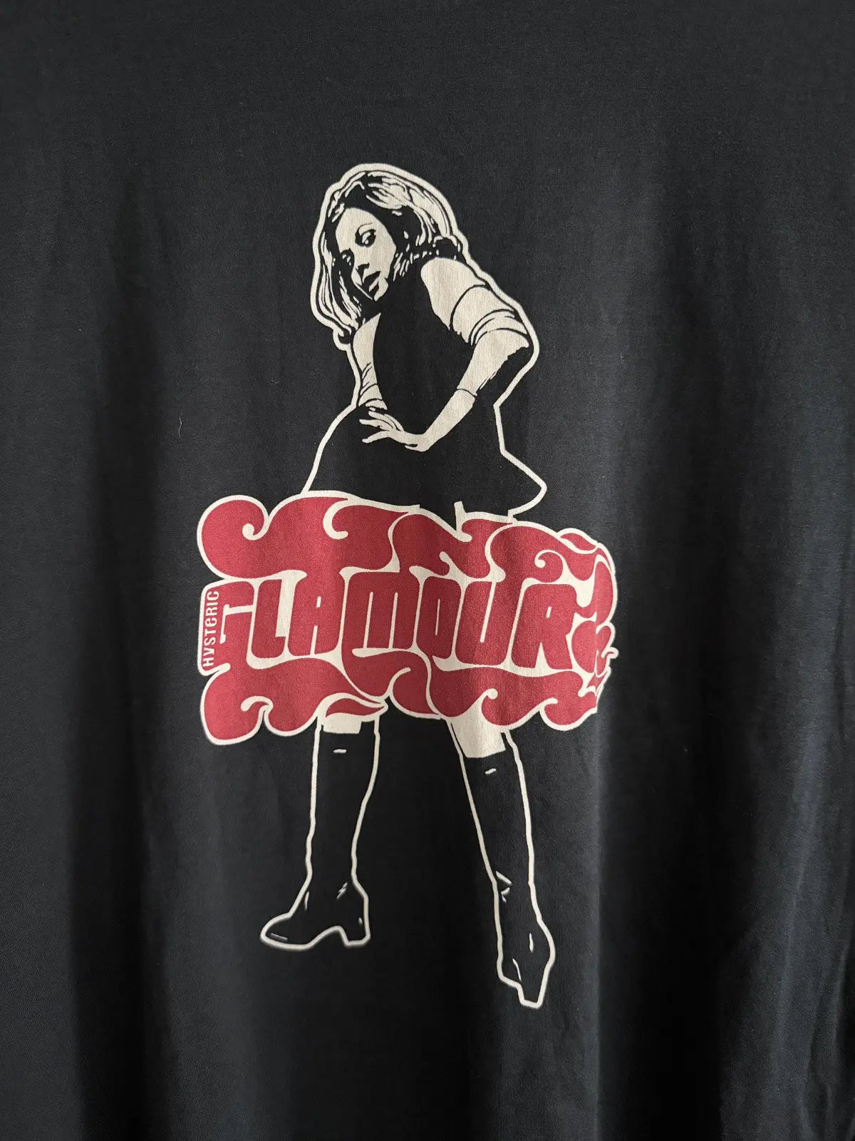 2000s Hysteric Glamour Naruto Logo Hot Girl Tee