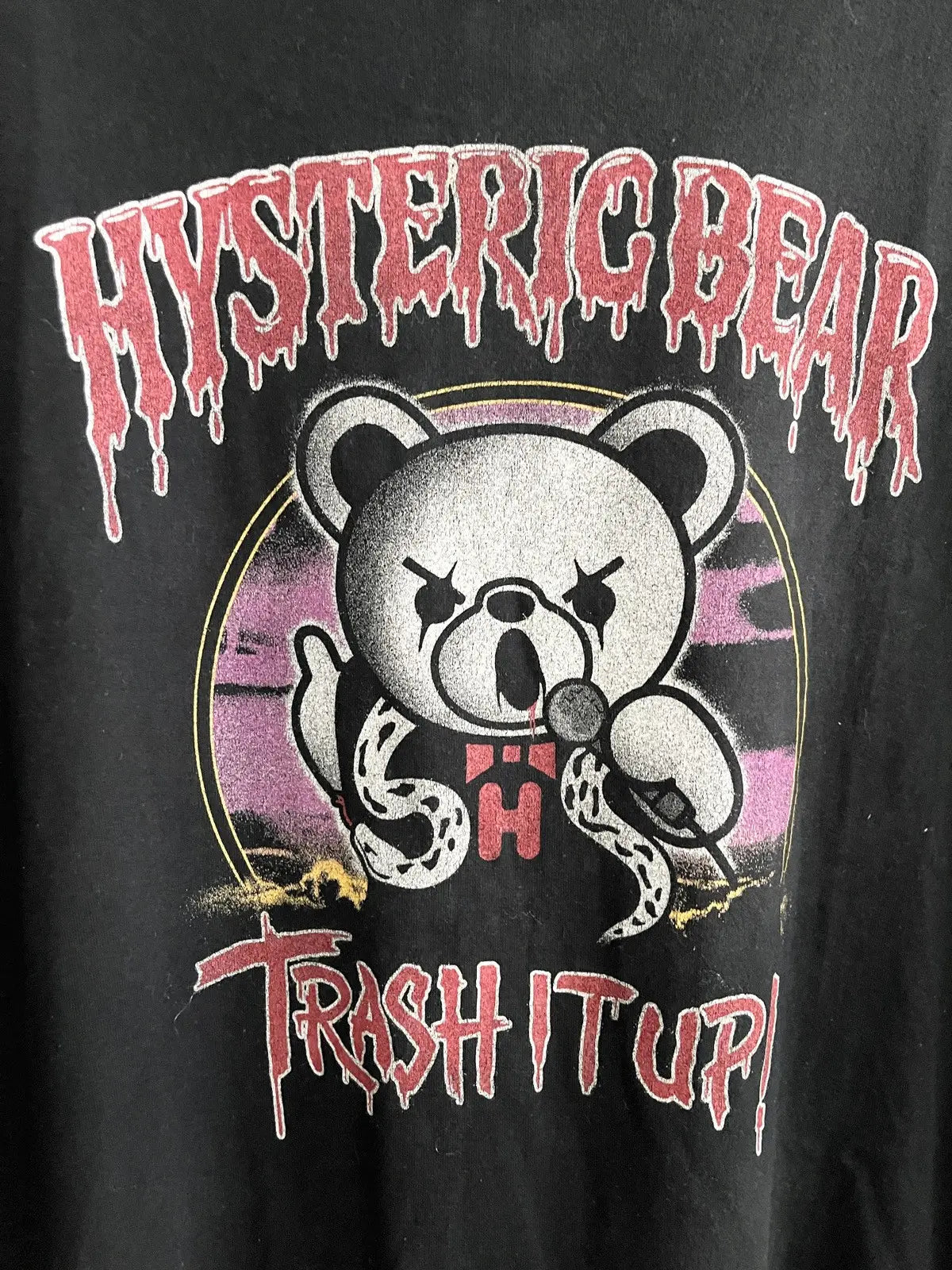 2010s Hysteric Glamour Concert Bear Trash It Up Tee