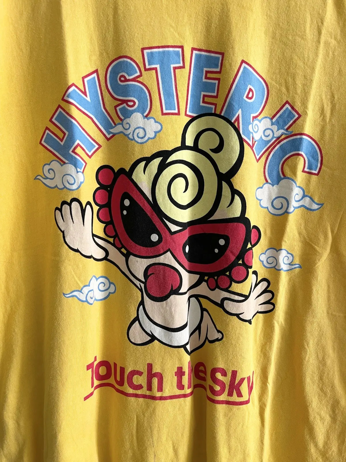 1990s Hysteric Glamour Flying Baby Sky Tee