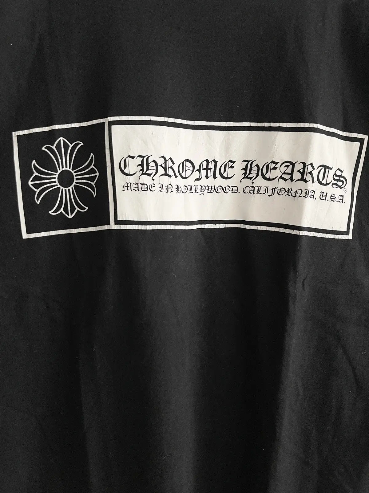 2000s Chrome Hearts Hollywood Box Logo Cross Tee