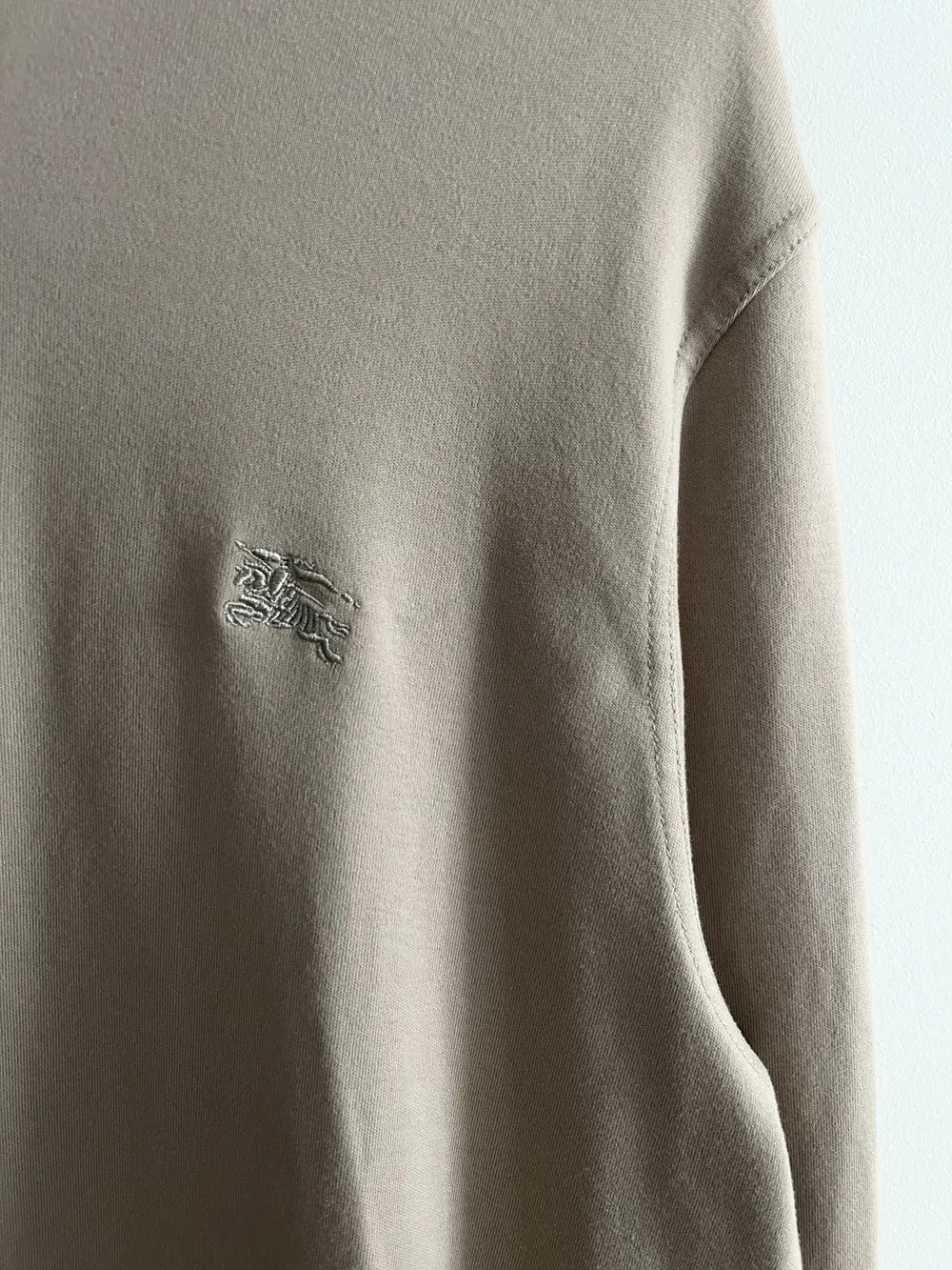 2000s Burberry Classic Logo Quarter Zip Up Sweatshirt