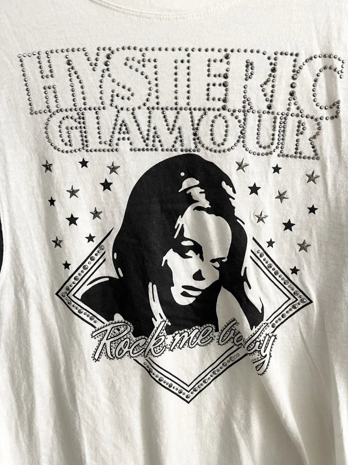 2000s Hysteric Glamour Rock Me Baby Studded Tee