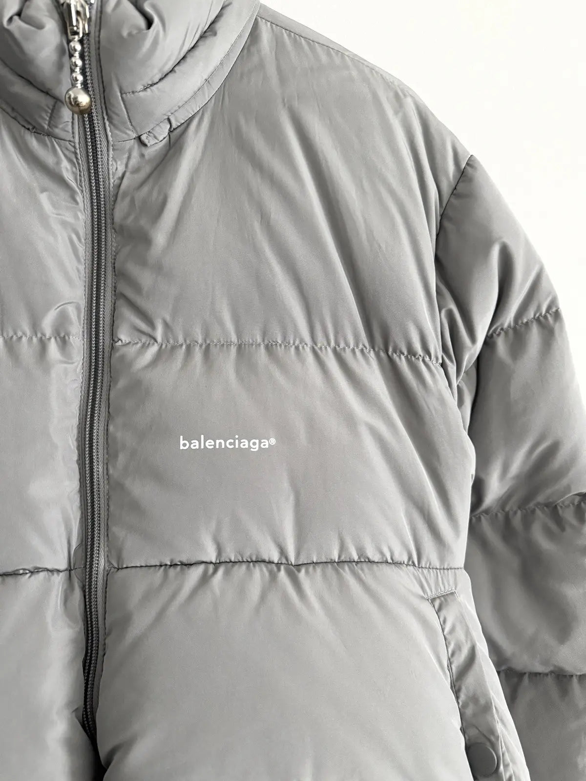 2017 Balenciaga Curve Logo Puffer Jacket