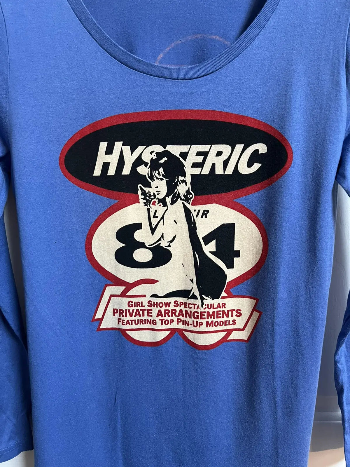 2000s Hysteric Glamour 84 Nude Girl Show LS Tee