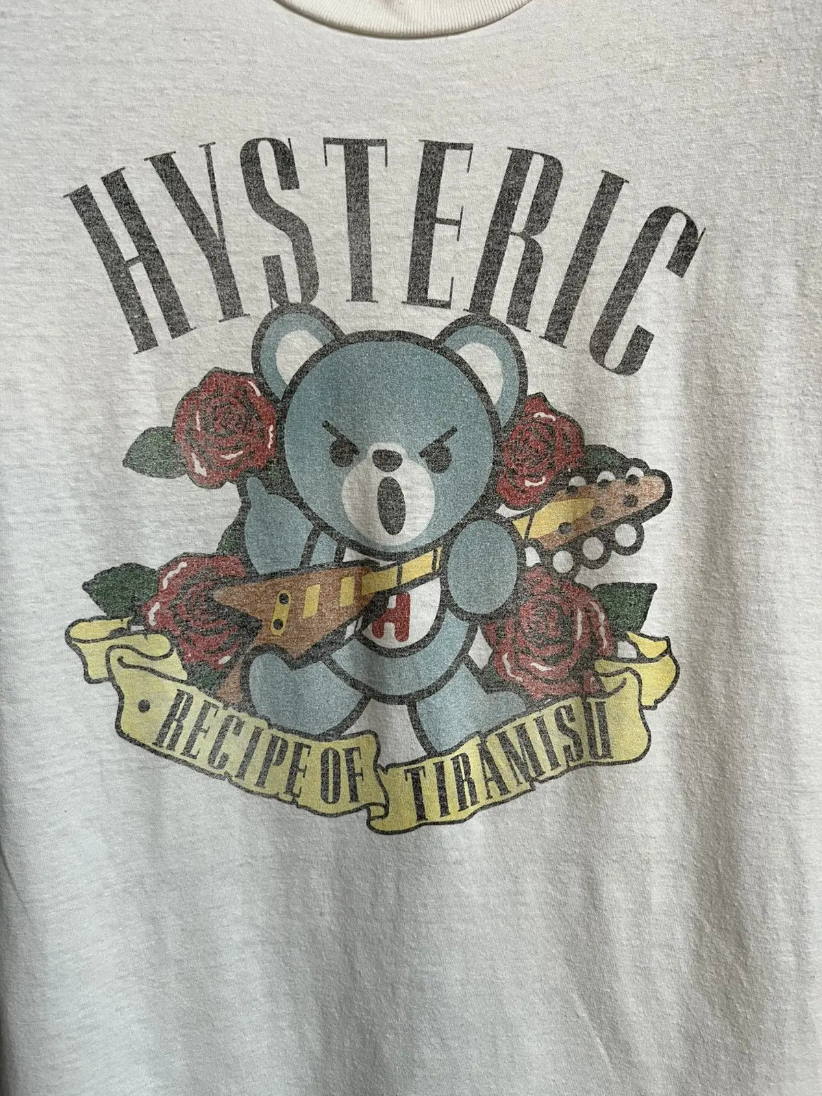 2000s Hysteric Glamour Receipt of Tiramisu Bear Tee