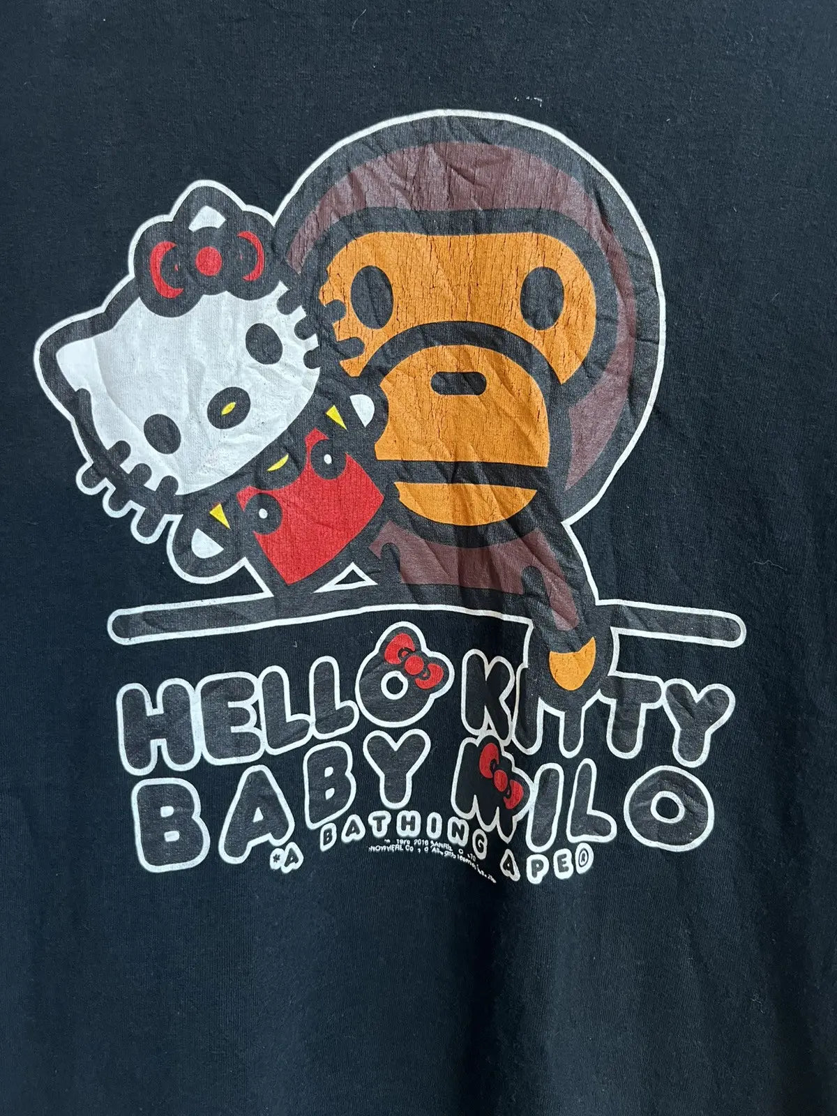 2016 Bape Baby Milo x Hello Kitty Puppet Show Tee