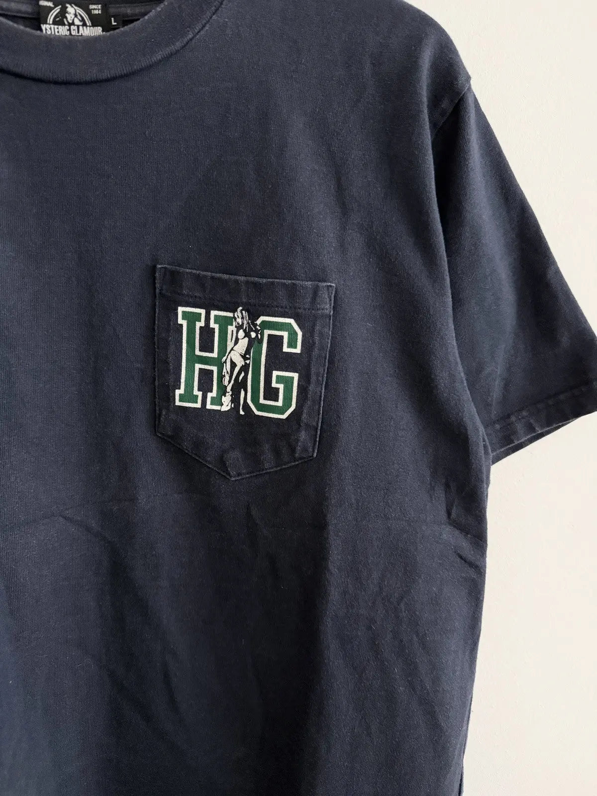 2010s Hysteric Glamour HG Stripping Girl Pocket Tee