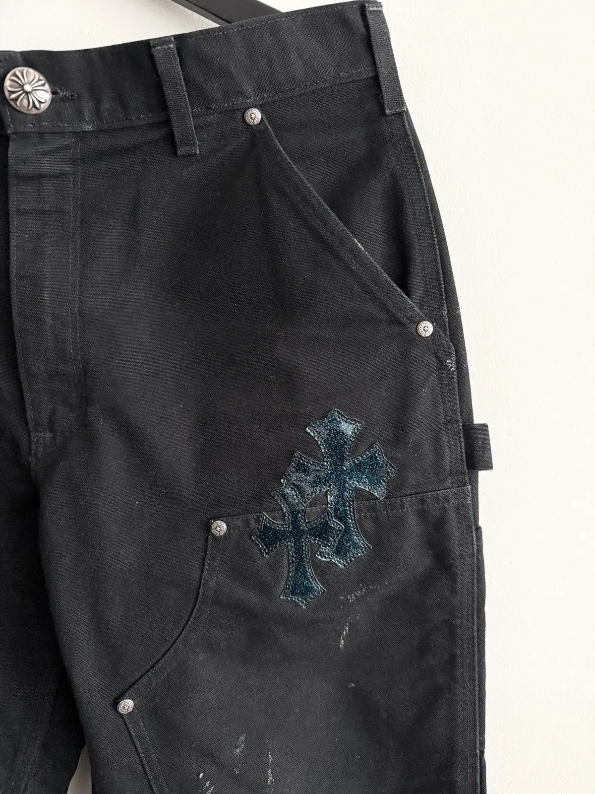 Chrome Hearts St Barth Galaxy Cross Patch Carpenter Pants