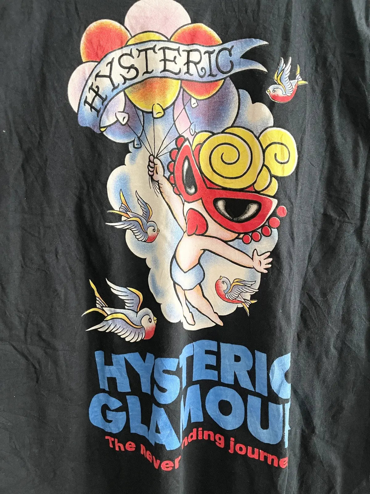 1990s Hysteric Glamour Flying Baby Star Pocket Tee