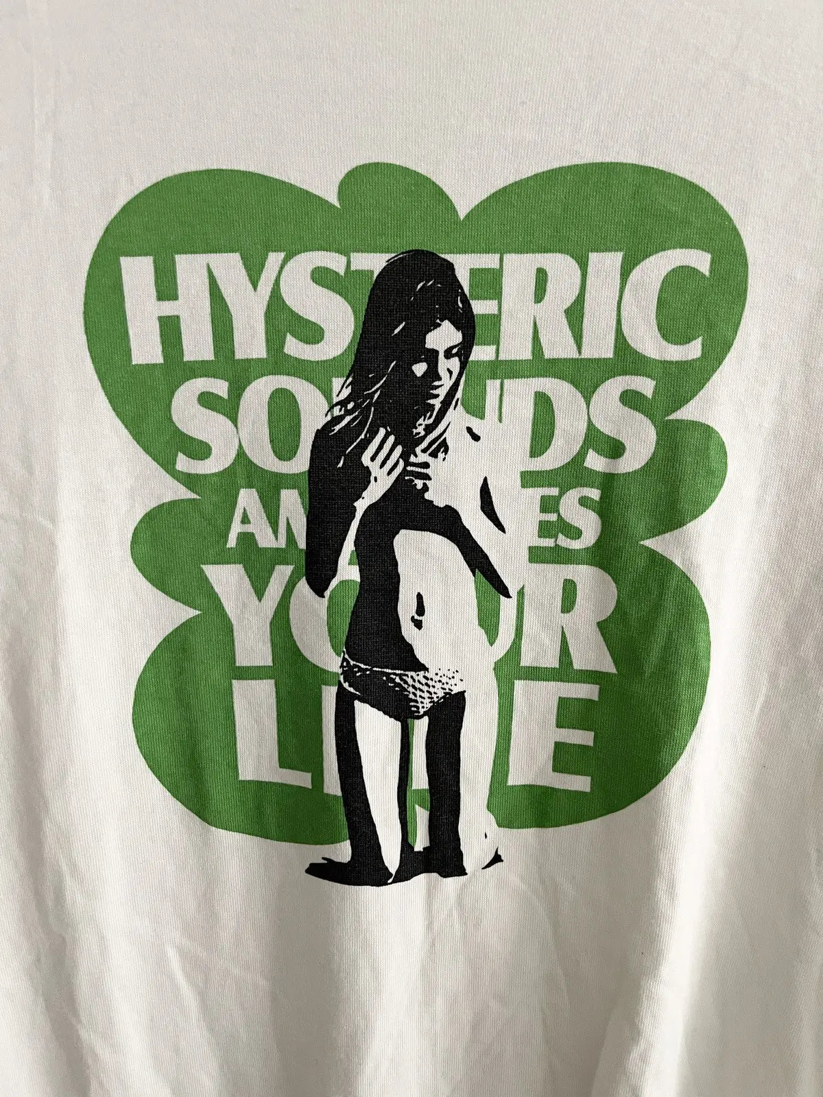 2010s Hysteric Glamour Beach Nude Girl Kneeling Tee