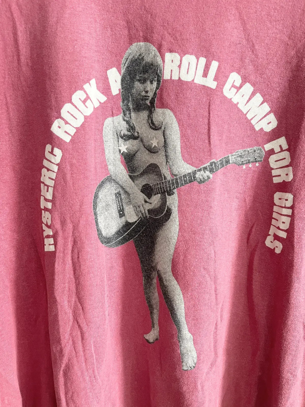 1990s Hysteric Glamour Nude Girl Rock Camp Tee