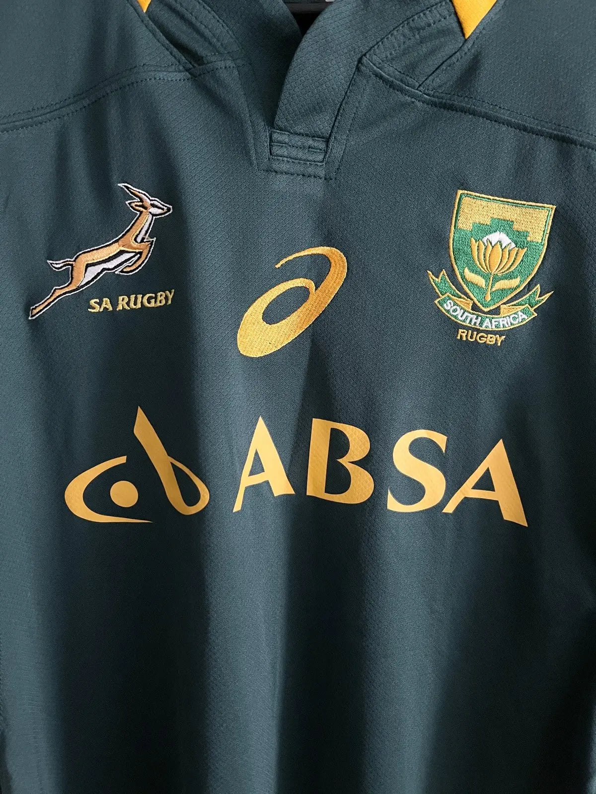 2014-15 Ascis South Africa Rugby Home Jerse