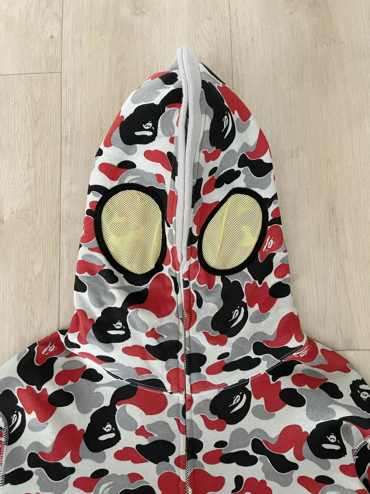 Bape x Ultraman Full Zip Camo Hoodie