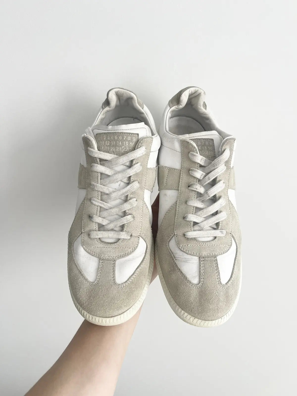 2010s Maison Margiela GAT Replica Double White Sneakers