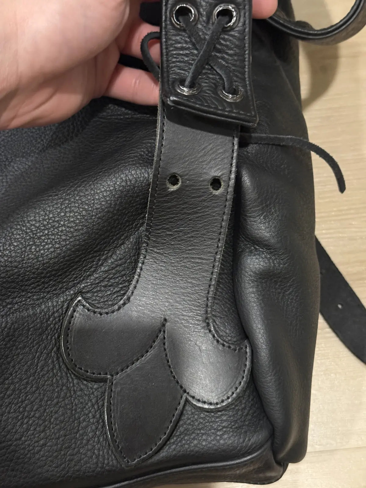 Chrome Hearts Multicolor Patch Leather Gunslinger Backpack