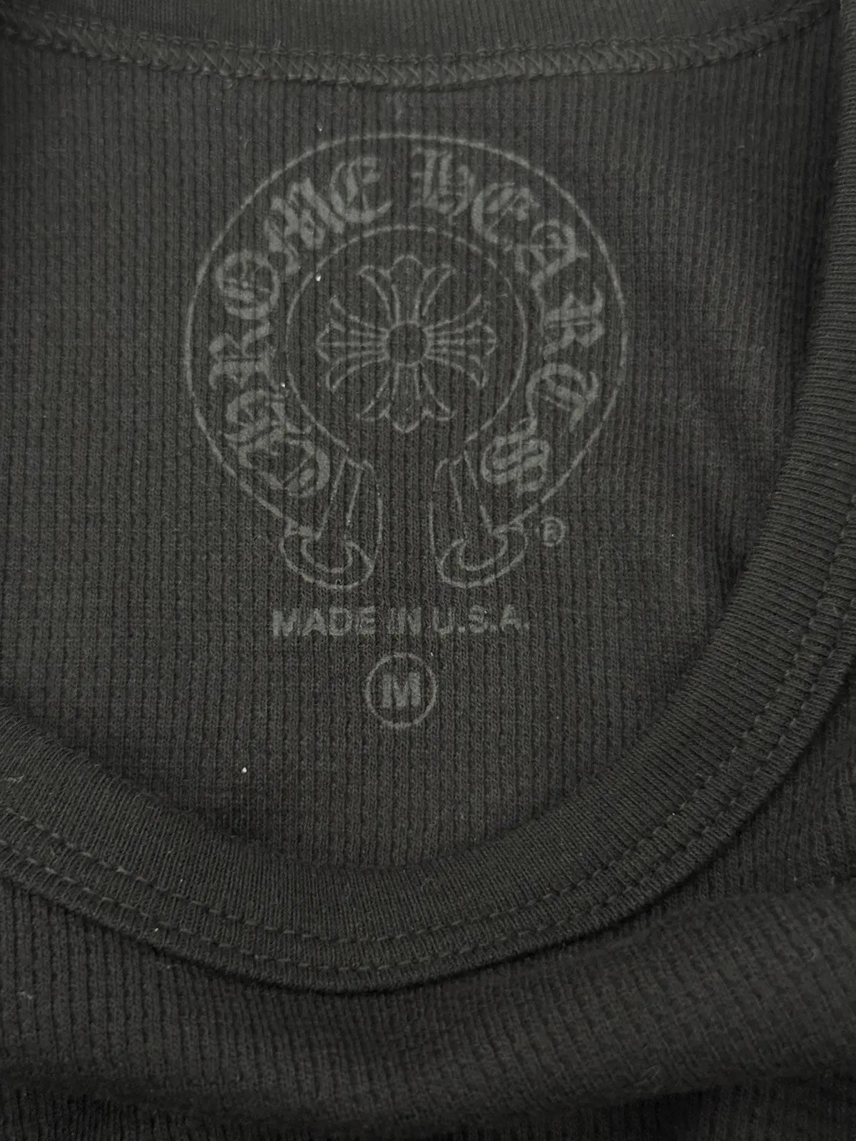 Chrome Hearts Floral Horseshoe Long Sleeve Thermal Tee