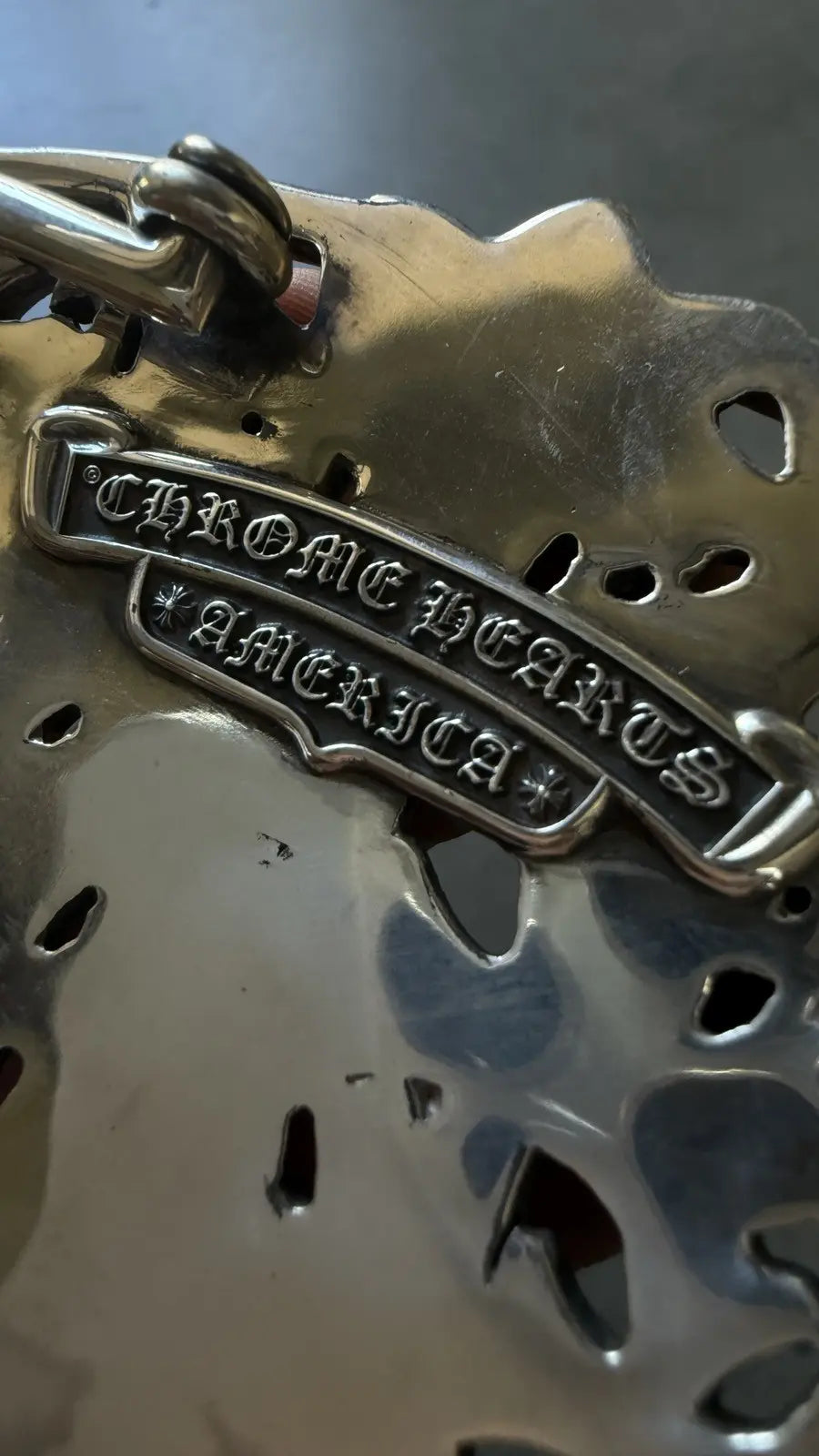 Chrome Hearts Cemetery Cross Belt Buckle
