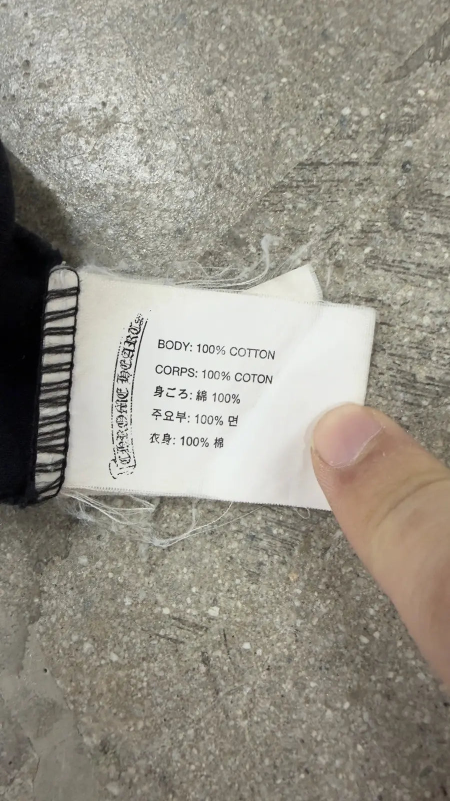 Chrome Hearts Cross Spine Triple Cross Pocket Tee