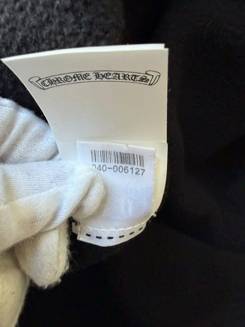 Chrome Hearts Cross Patch Quarter Zip Sweatshirt