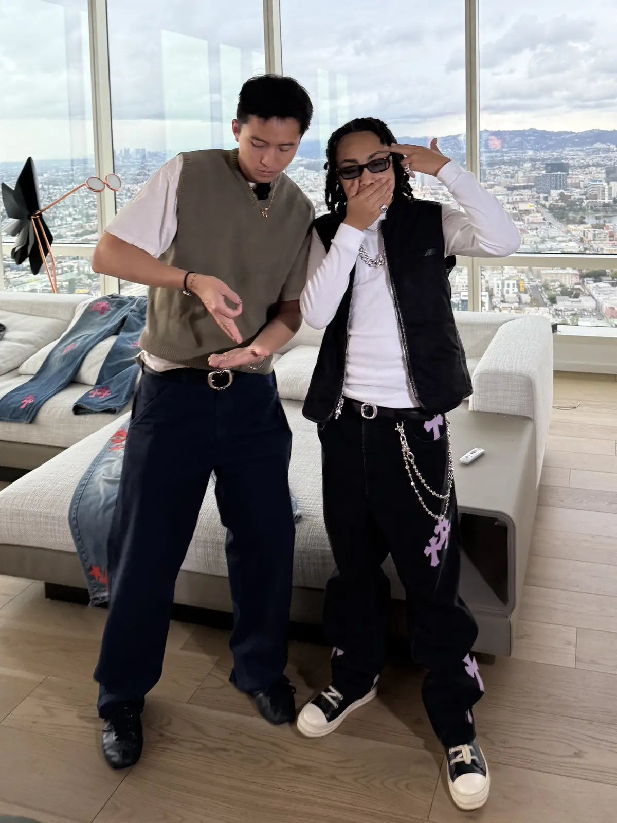 Chrome Hearts Miami Exclu. Pink Patch Levis Jeans