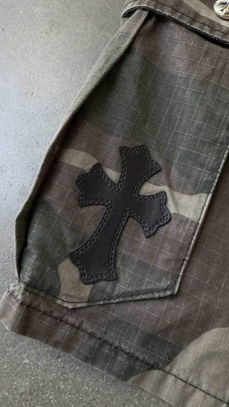 Chrome Hearts Camo Cargo Shorts
