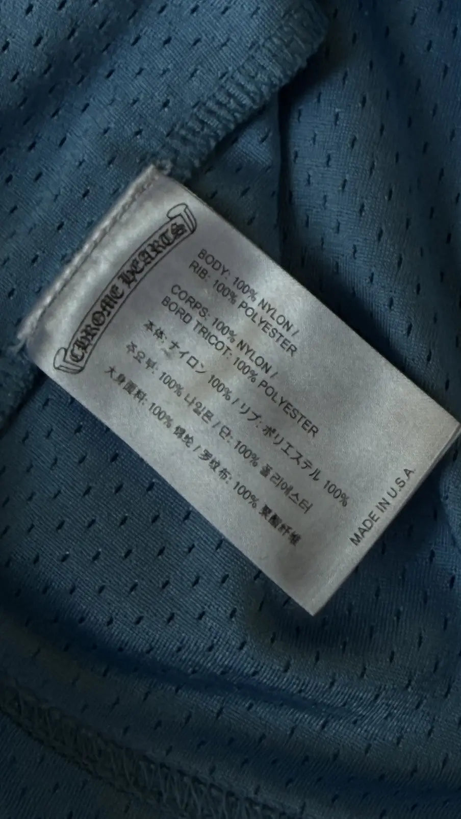 Chrome Hearts Baby Blue Mesh Jersey