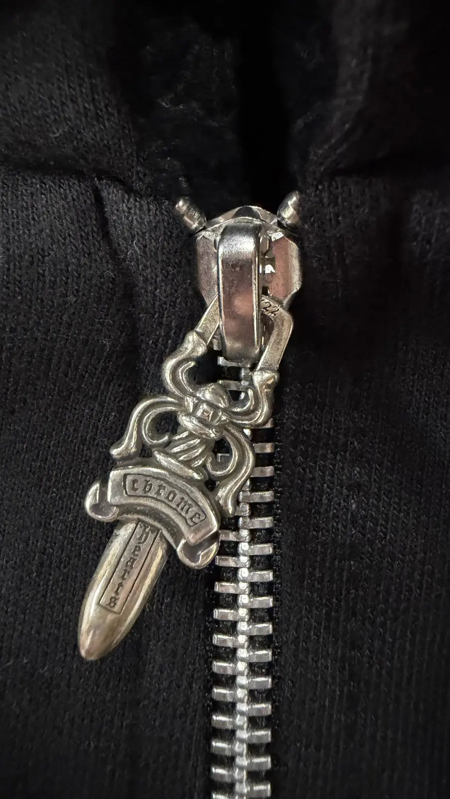 Chrome Hearts Scroll Zip-Up Hoodie