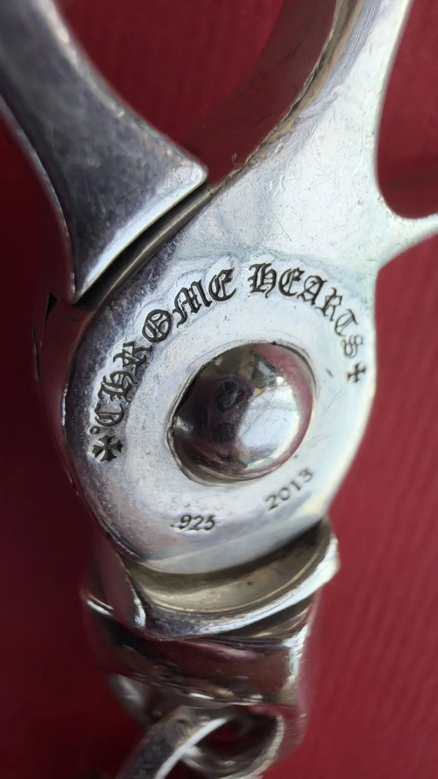 Chrome Hearts Silver Dice Keychain Chrome Hearts
