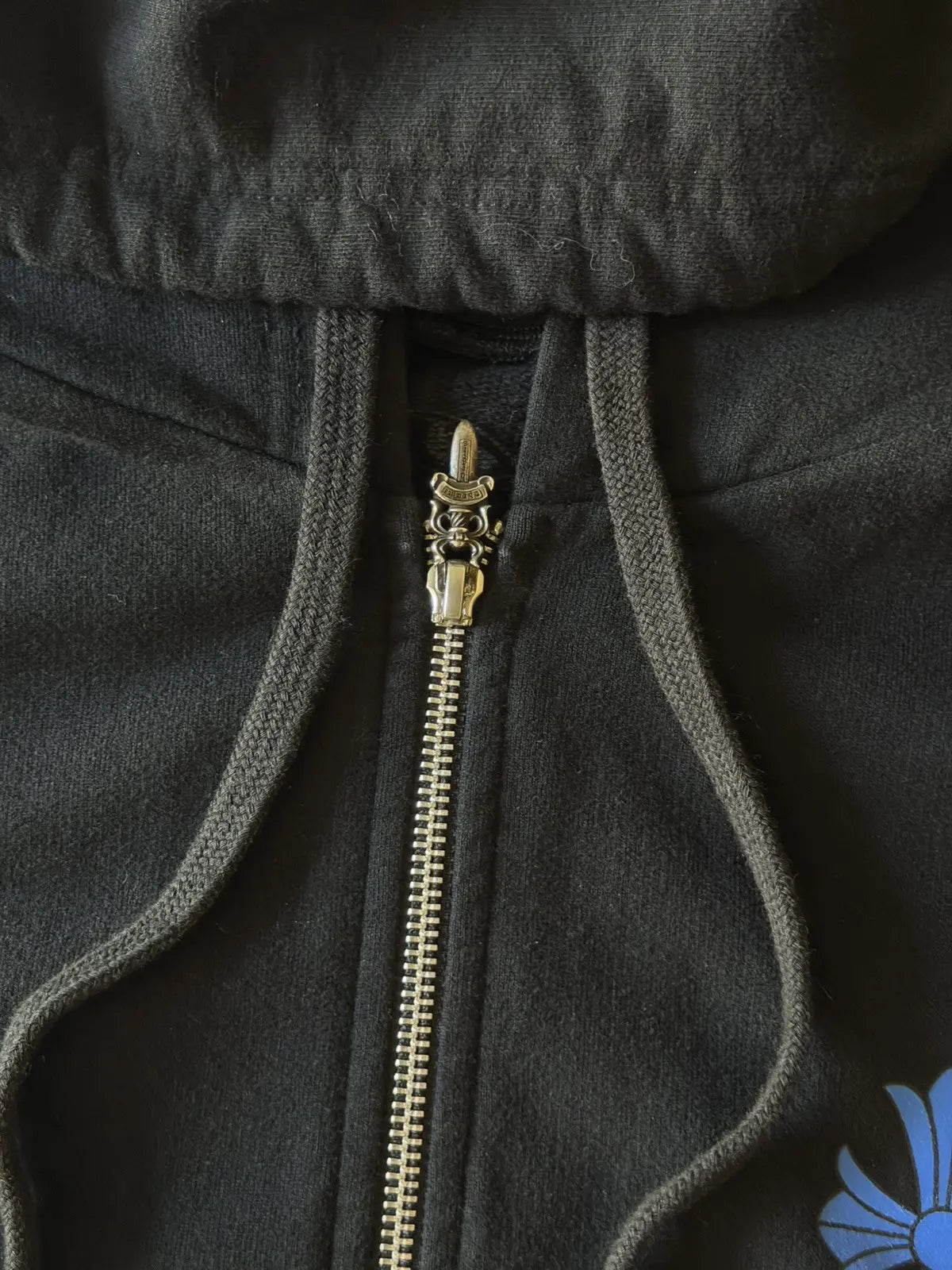 Chrome Hearts Cross Logo Zip Up Hoodie Black/Multicolor