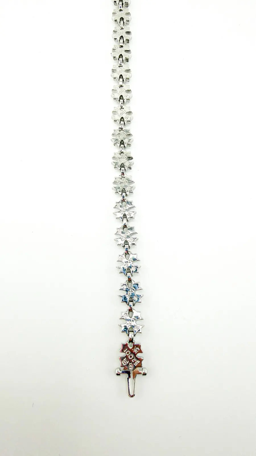 Chrome Hearts 18K White Gold Tiny Plus Link Bracelet Chrome Hearts