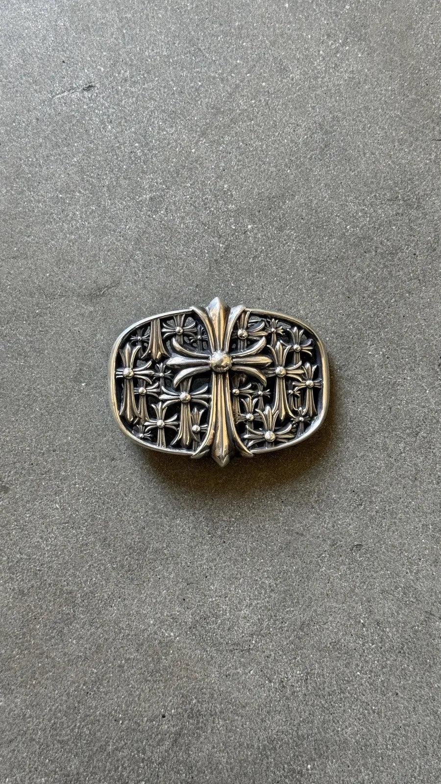 Chrome Hearts Cemetery Cross Belt Buckle