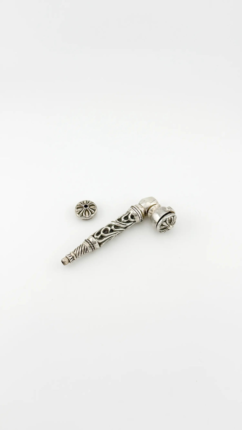 Chrome Hearts Silver Three Piece Pipe